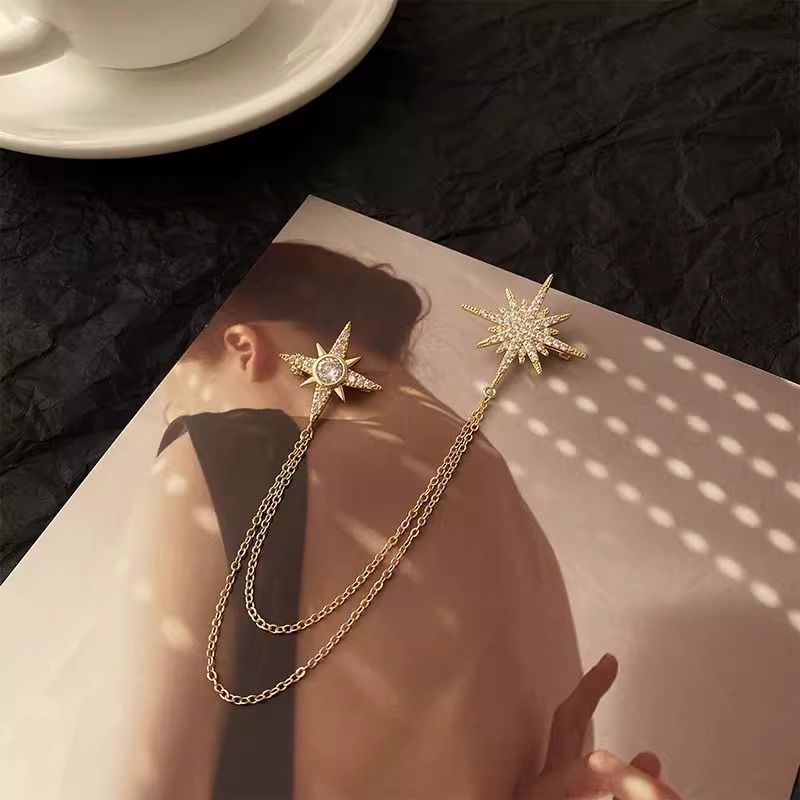 Temperament Mangxing Chain Brooch Light Luxury Niche High-end Pin Accessories Fashion Personality Versatile Clothes Accessories_voghion.com