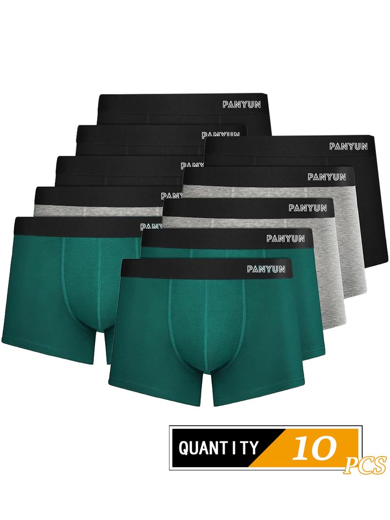 Roupa íntima e pijamas Boxer Briefs de algodão puro_voghion.com