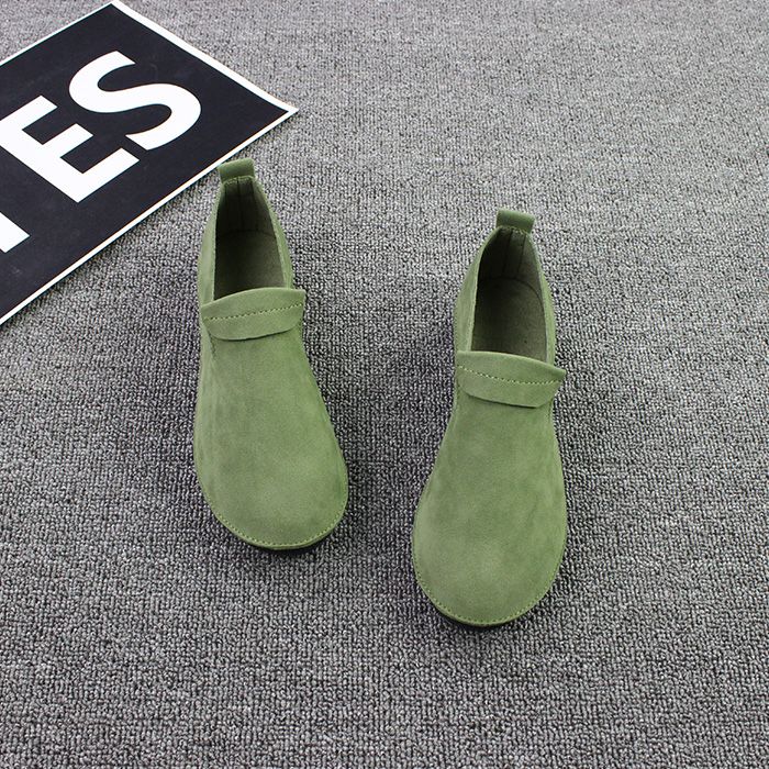 Modische Mori Girl Flats mit flachem Absatz und runder Spitze für Frühling und Herbst_voghion.com