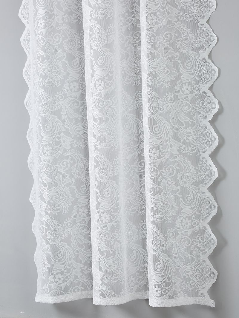 Türvorhang aus Vintage-Spitze – Transparenter Sichtschutz für Fenster und Türen, Raumteiler ohne Bohren (100 x 100 cm/100 x 140 cm/100 x 200 cm, Weiß/Beige)_voghion.com