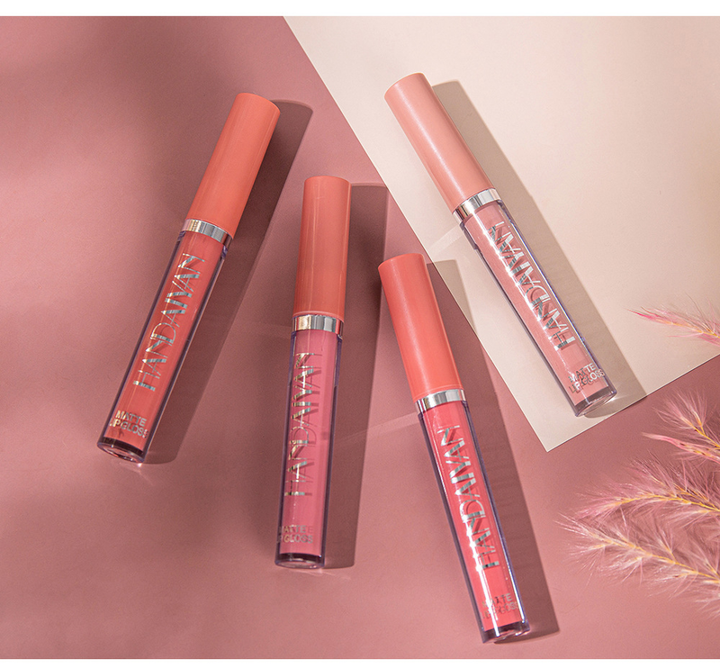 HANDAIYAN Han Daiyan Beauty Set di rossetti con tazza antiaderente impermeabile Confezione regalo con smalto per labbra opaco a 6 colori_voghion.com
