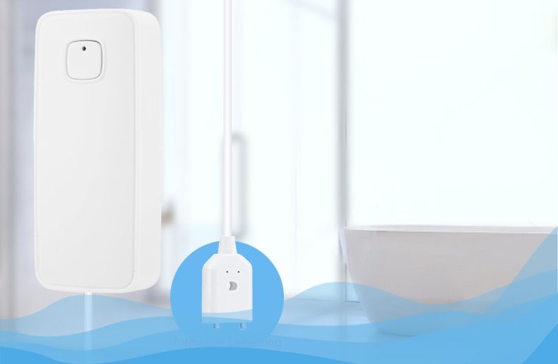 Tuya Smart Flood Leakage Remote Monitor WiFi Rilevatore di livello di traboccamento Sensore di perdite d'acqua Sistema di allarme sonoro di sicurezza_voghion.com