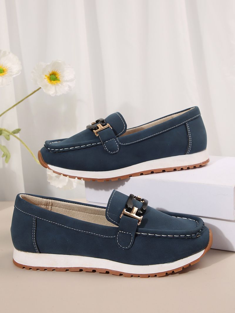 Fashion Fit Single für Frauen 24 neue runde Zehenpartie Mode lässig Plus Size Le Fu Dou Schuhe kleiner Duftstil_voghion.com