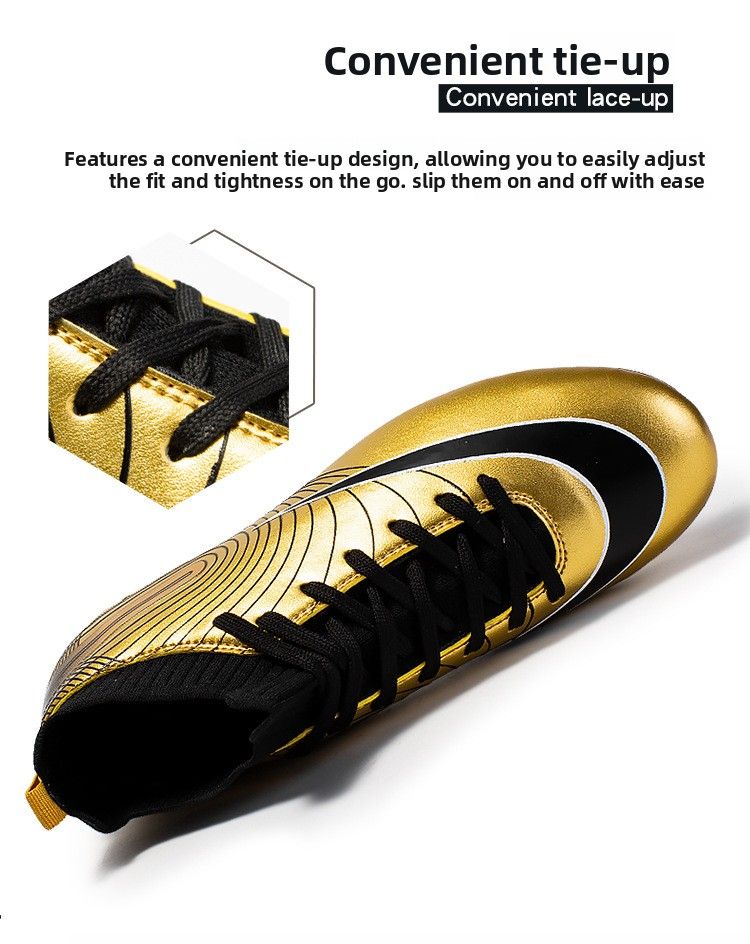 Large Size New Men's Breathable High-top Long And Short Nails Football Shoes Grass Training Shoes Football Shoes_voghion.com