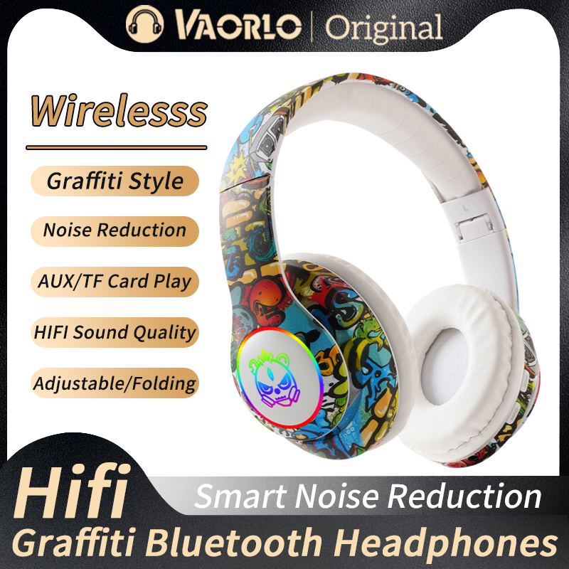 Bezdrátová sluchátka s bleskem pro děti, sluchátka s mikrofonem, Bluetooth headsety, stereo sluchátka s hudbou, hra, dárek pro dívky a chlapce_voghion.com