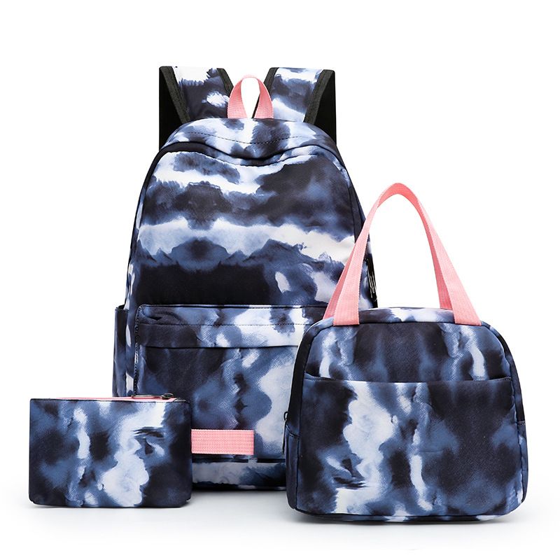 Backpack 3-in-1 Backpack Backpack Lunch Box Bag Pen Bag Three-piece Bag_voghion.com