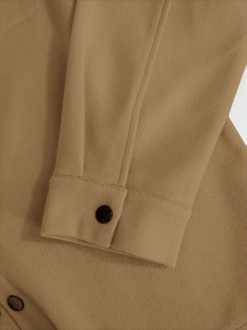 Herren Freizeit- und Businessjacke aus Wollmischung – Leichter, winddichter Mantel mit mehreren Taschen für Herbst und Winter_voghion.com