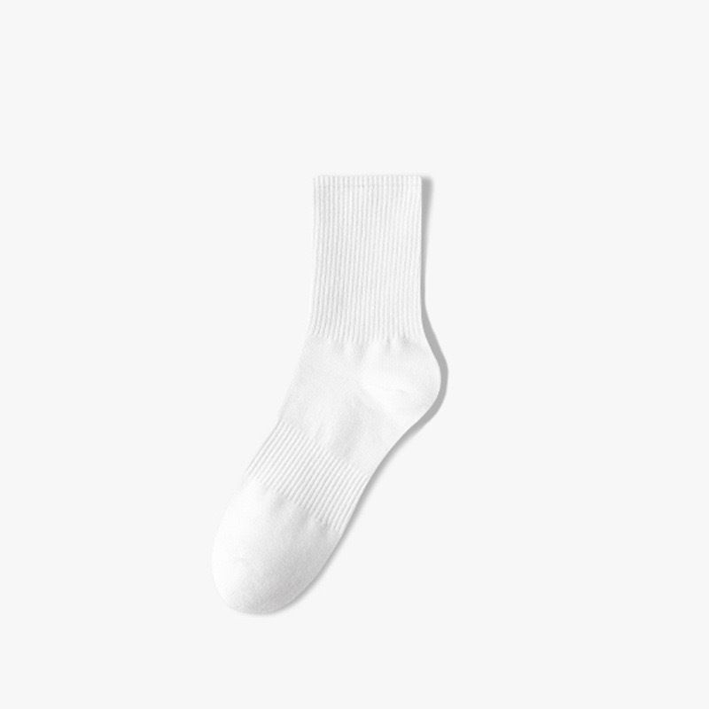 2025e Men's Odor-resistant Sweat-absorbing Spring Sports Mid-Calf Thin Solid Color Short Summer Women's Boat Socks_voghion.com