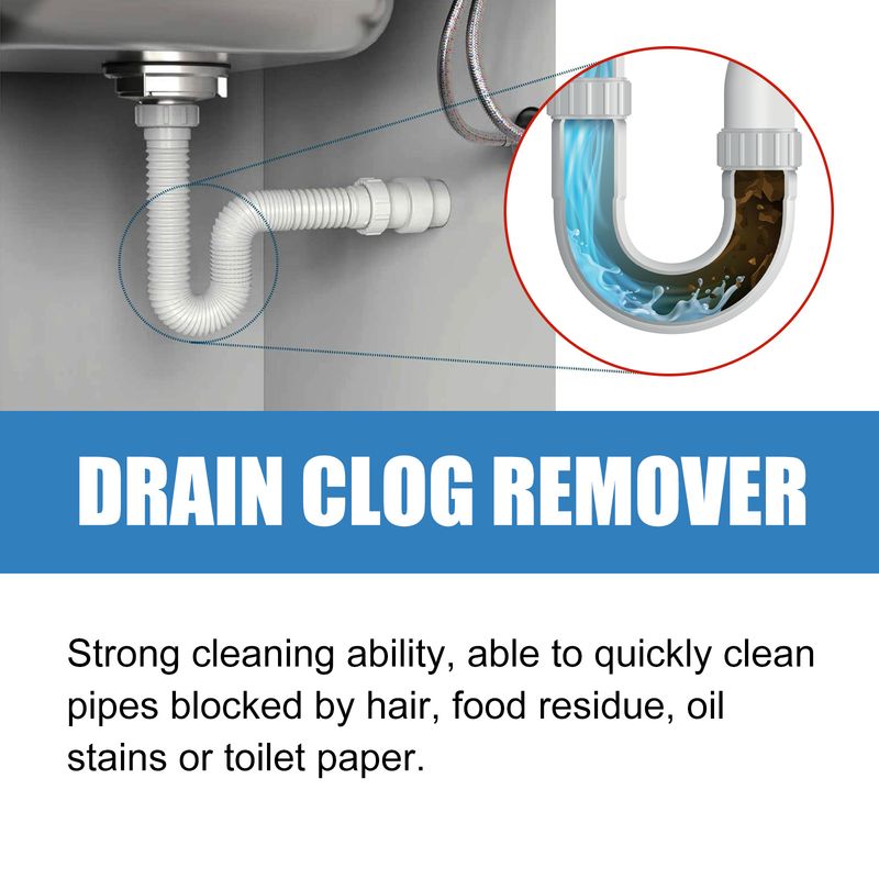 Jakehoe Drain Clog Remover, Toilet Drain Unclogging Deodorant Anti-Clogging Dissolving Cleaning Tablets_voghion.com