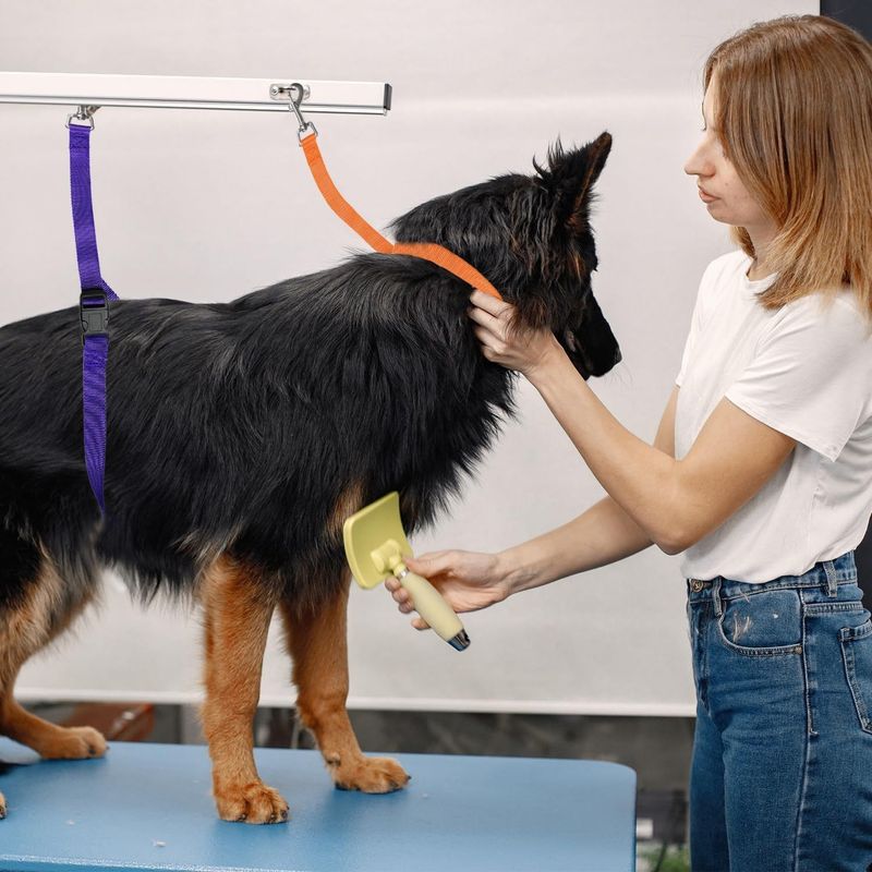Pet Fixed Grooming Adjustable Dog Bath Safety Rope Belt_voghion.com