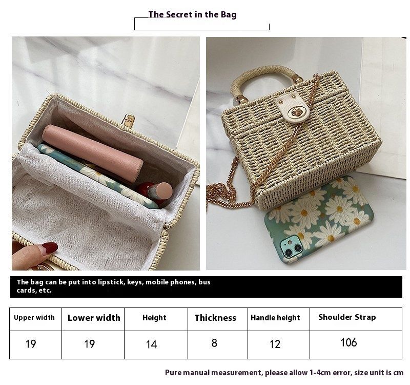 Neue ovale Schmuckschatulle, Modetrend, Handtasche aus Papierseil und Grasgewebe, vielseitige Freizeittasche für den Alltag_voghion.com