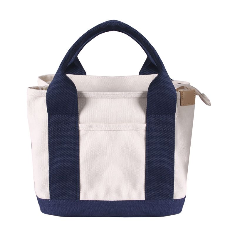 Zipper Shoulder Japanese Rakuten High-end Lunch Handheld 16 An Layer Canvas Women's Bag_voghion.com