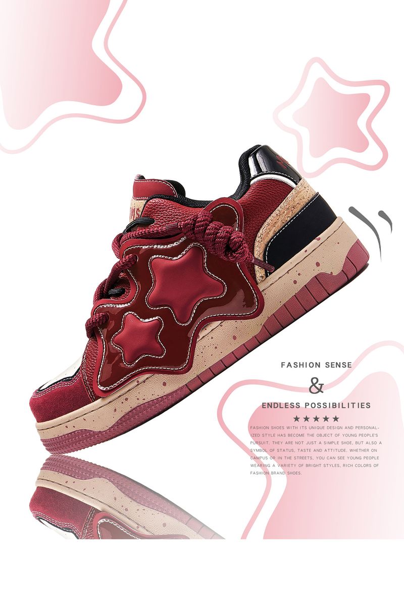 Stars bread shoes fashion shoes men and women the same couple style board shoes_voghion.com