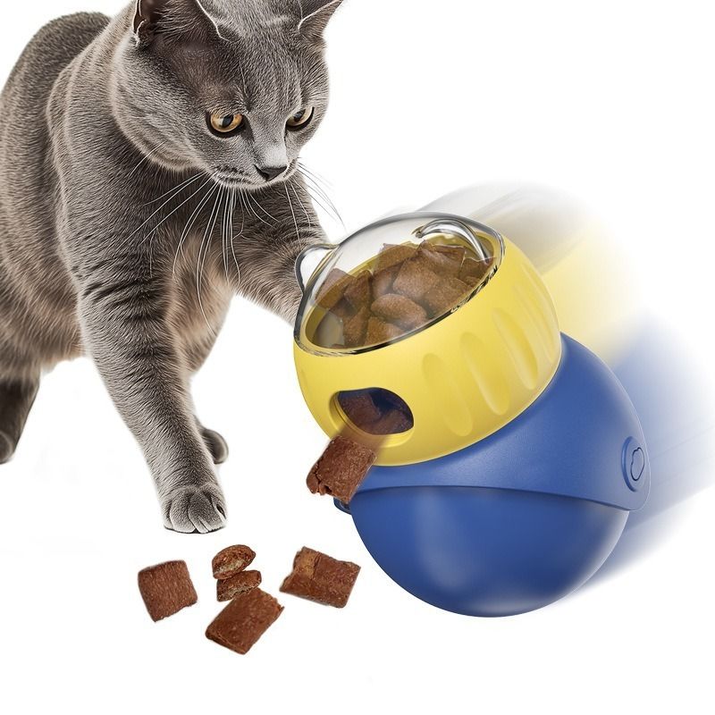 Interactive Toy For Cats, Cup With Perforated Food Ball, Owl, Cup, Shaking Toy, Slow Feeding, Protects Stomach, Pet By PawParty Store_voghion.com