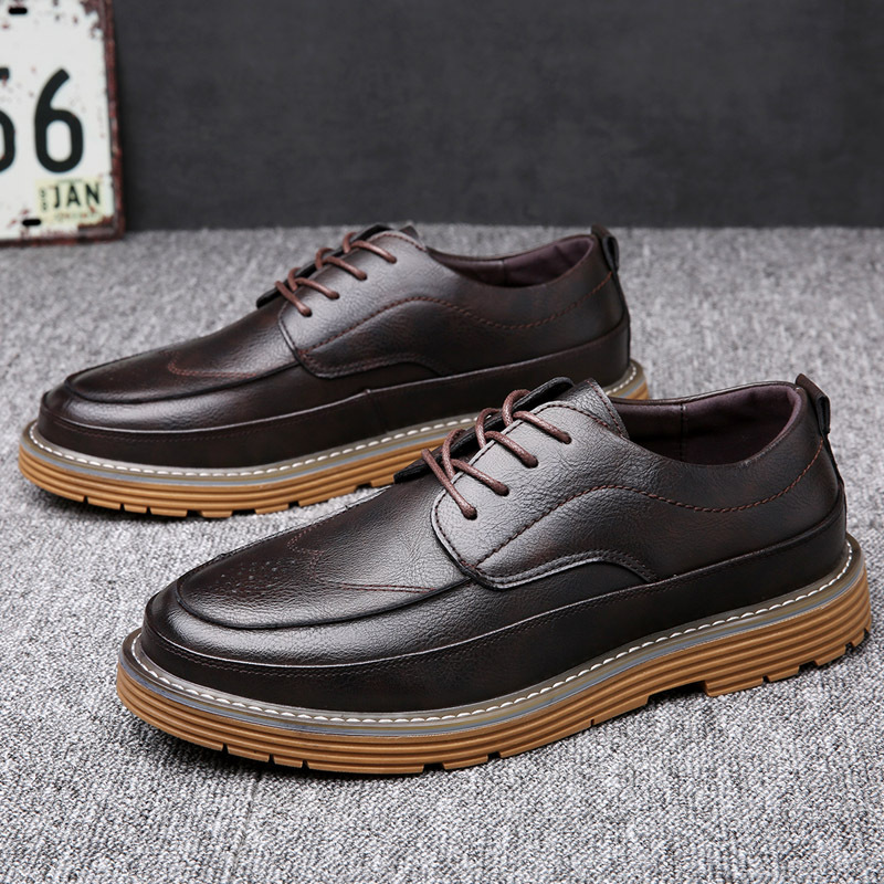 2025 Herbst Winter Brogue Business Herren Trendy Korean Echtleder Casual British Vielseitige Herrenschuhe_voghion.com