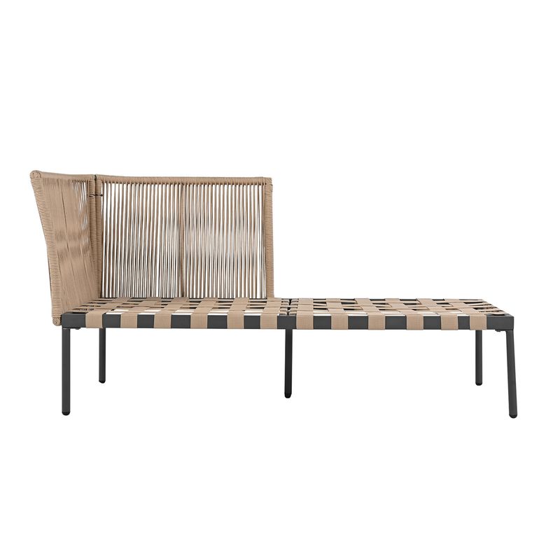 Set divano da giardino, poltrona componibile con divano e 4 bacinelle lavabili, grigio_voghion.com