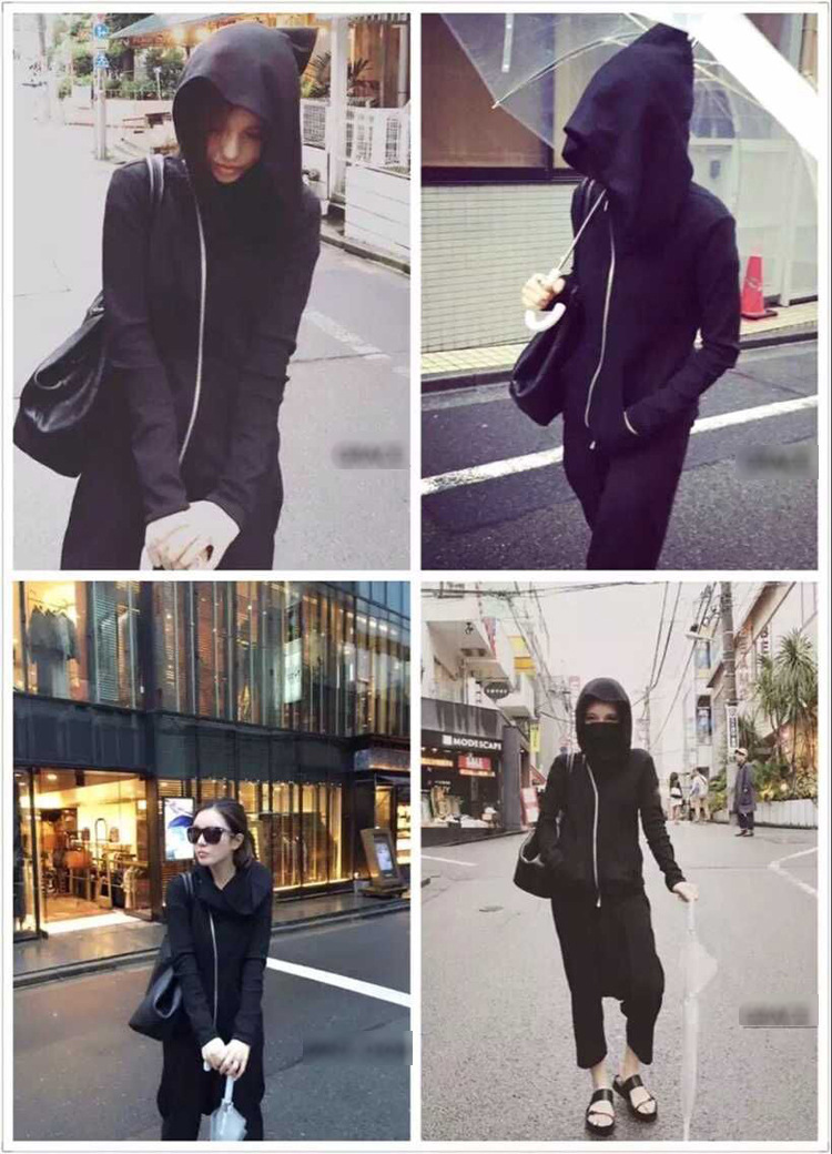 Nauji Ro Hoodies Vyriški užtrauktukai Cardigan Haruku juodi megztiniai hip hop swag Rick Casual megztinis Oversized Hoodies_voghion.com
