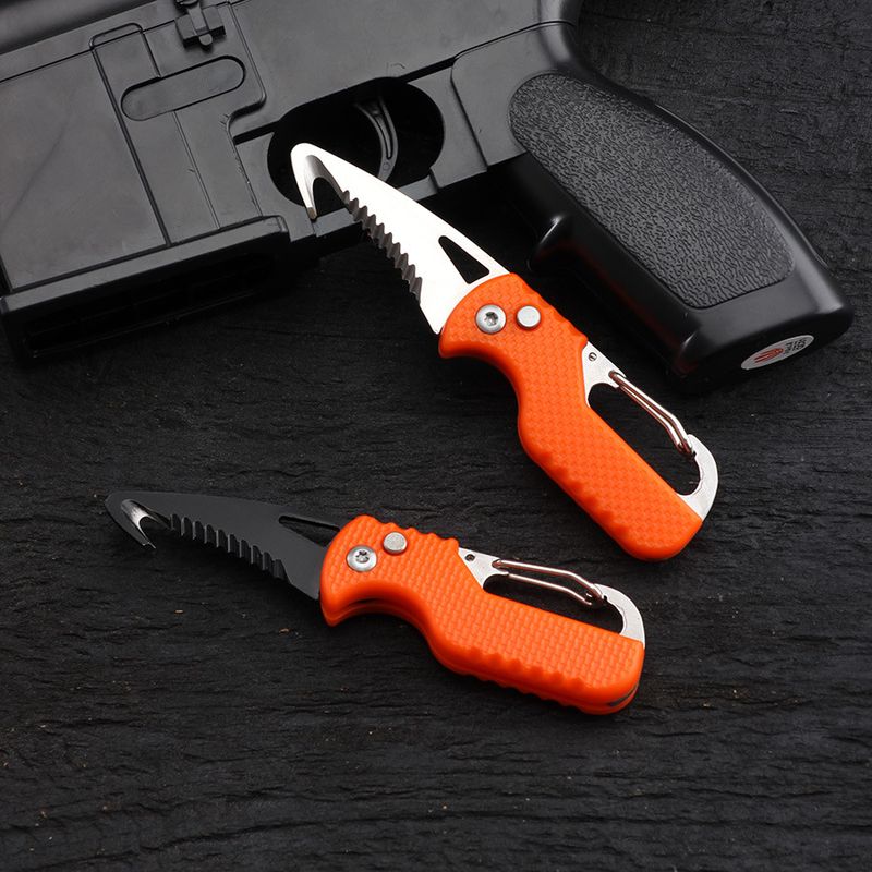 Cutter Multi-Functional Outdoor Portable Knife Hook Sawtooth Survival Tool Folding Box Opener_voghion.com