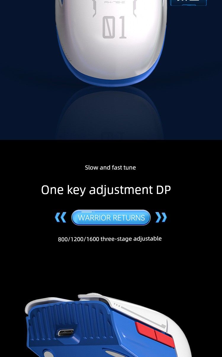 Type C Interface Wirels Bluetooth Mouse Rechargeable Notebook Dktop Three-Mode Three-Segment Adjustment E-Sports_voghion.com