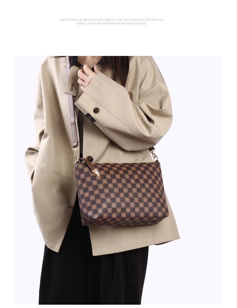 Borse da donna, borsa da donna retrò, nuova moda, borsa a quadri per mamma e bambino, grande capacità, semplice, da portare a mano, a tracolla_voghion.com