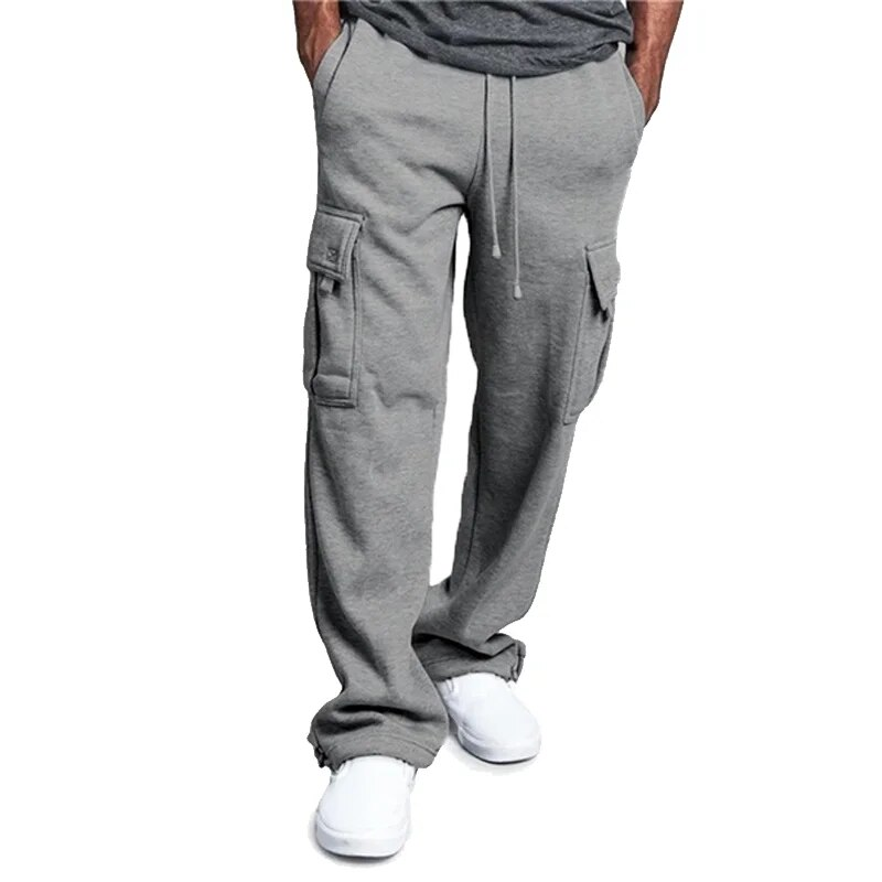 Pantaloni sportivi casual da uomo Pantaloni sportivi morbidi Pantaloni da jogging Pantaloni da corsa alla moda Pantaloni cargo lunghi larghi_voghion.com