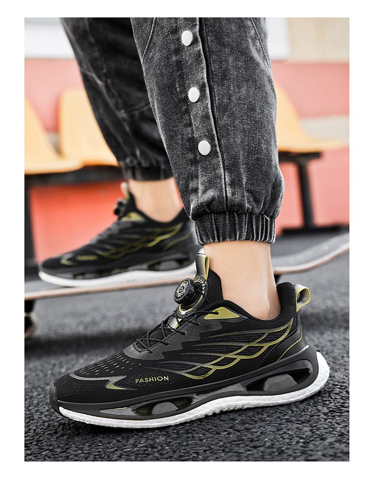 Nuove scarpe da ginnastica per adolescenti con bottoni rotanti a molla ammortizzanti Popcorn running shoes_voghion.com