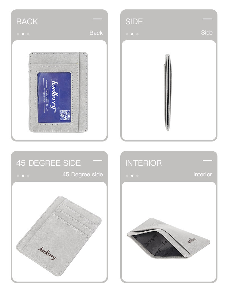 Neuer antimagnetischer Retro-Kartenhalter BAELLERRY Europäischer und amerikanischer dünner RFID-Kartenhalter neutraler Multi-Card-Bankkartenhalter_voghion.com