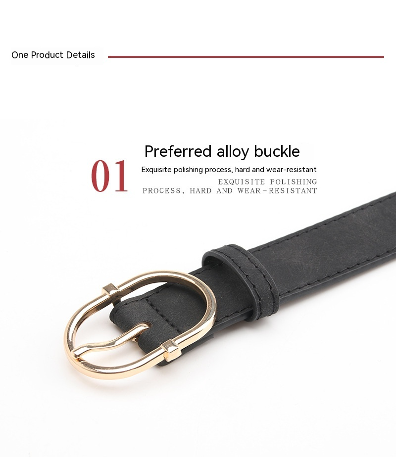 2023 Cintura da donna di nuova vendita Pulsante giapponese Moda opaca Cintura in PU di alta qualità Abbigliamento per ragazze Cinghie decorative abbinate_voghion.com