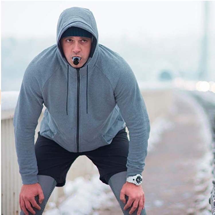 Mască de respirat ergonomică din silicon pentru scufundări, pentru antrenamentul RMT, pentru lung & fitness trainer_voghion.com
