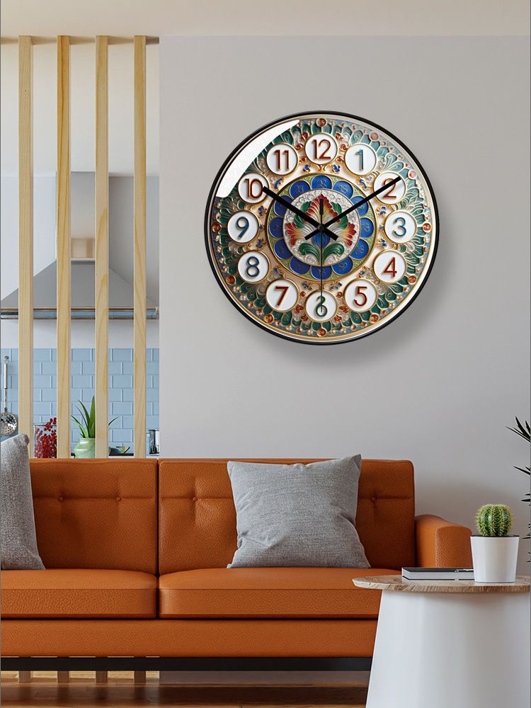 Ultra-leise 7107 Kreative Wohnzimmer Licht Luxus Einfache Moderne Persönlichkeit Home Wand Quarzuhr_voghion.com