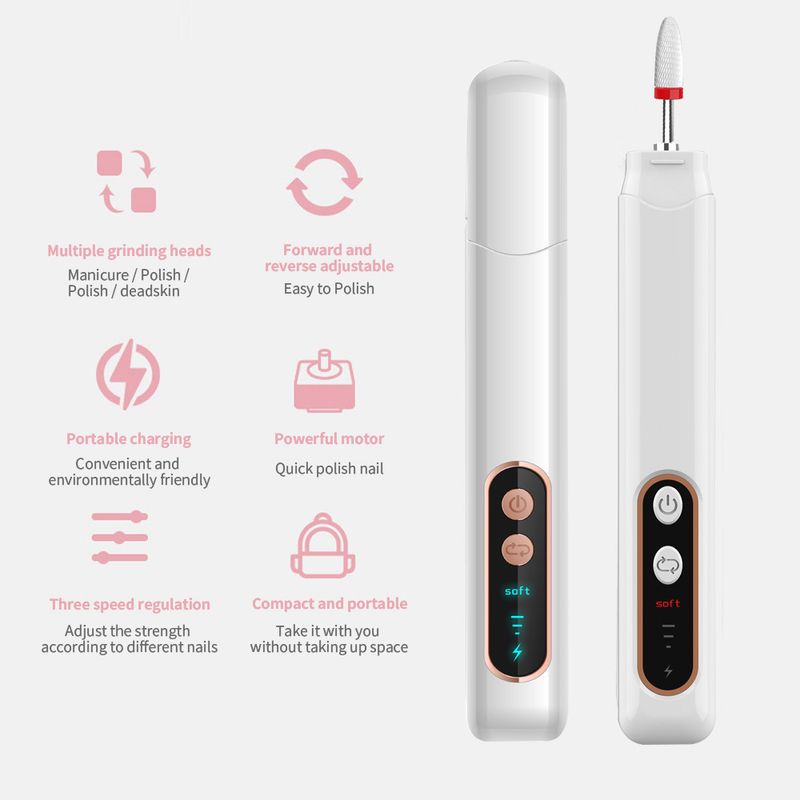 New USB Electric Polish Remover Nail Drill Machine Special Tool Rechargeable Portable_voghion.com