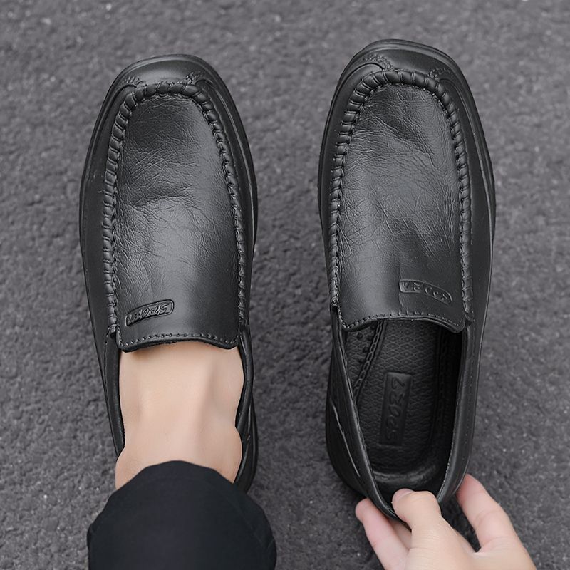 Cuisine homme mode Chef chaussures de travail antidérapant imperméable baskets mocassins livraison gratuite en cuir hommes chaussures de travail_voghion.com
