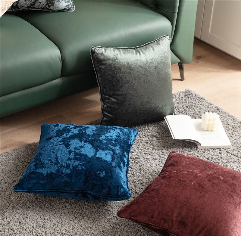 Neuer modischer, gestrickter, garngefärbter Hahnentrittmuster-Plaid-Quasten-Modell-Sofakissen-Kissenbezug im nordischen Stil_voghion.com