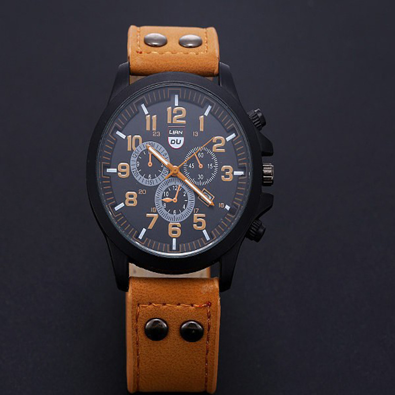 OLEVS Men's Quartz Watch Fashion Simple Business Belt Quartz Watch_voghion.com