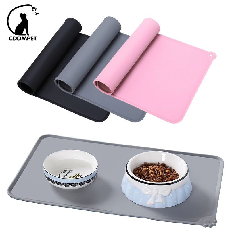 Tapis de gamelle en silicone CDDMPET pour chiens et chats, par PawParty Store_voghion.com