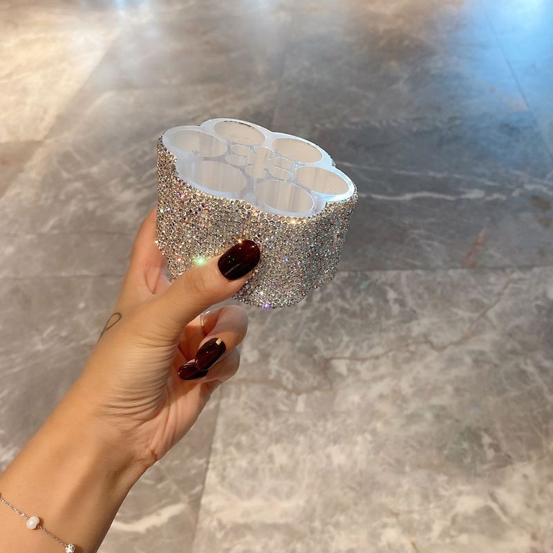 Premium auto medicijn organizer met kristallen accenten - 18L opbergkoffer met meerdere compartimenten voor reisbenodigdheden_voghion.com