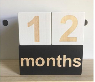 Decoración de la habitación Crecimiento de los niños Kilometraje Disparo Bloque de madera Combinación alfanumérica Péndulo_voghion.com