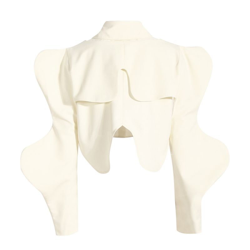 Kleiner zweiteiliger Anzug für Frauen, neuer Weste-Schalanzug, ärmelloses kurzes Hemd, Persönlichkeit, vorsichtiger Anzug_voghion.com