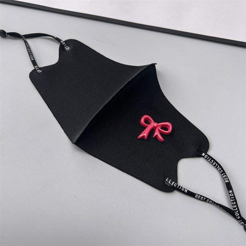 Autumn And Winter Fashion Personalized Retro Bow Clothing Mask Daily Windproof Adjustable Mask_voghion.com