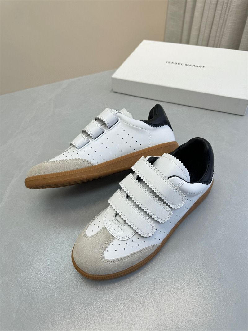 2024 Spring New Top Leather Niche Velcro Thick Bottom Casual Board Round Head Little White De Xun Women's Shoes_voghion.com