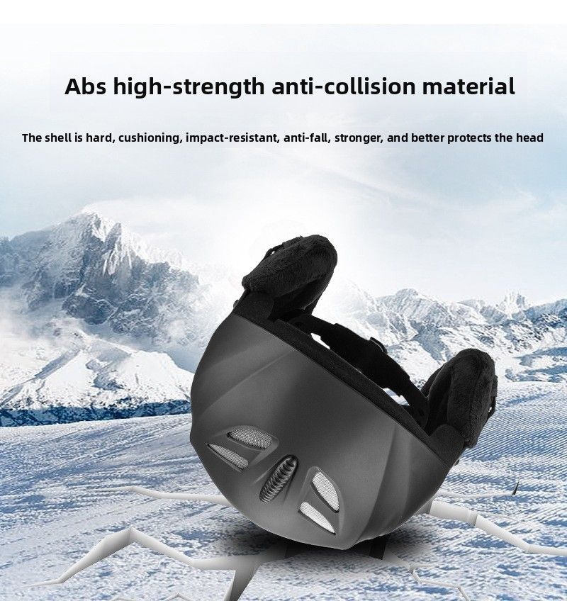 ABS Adult Ski Helmet Suitable For Single Double Board Indoor And Outdoor Skiing Sports_voghion.com