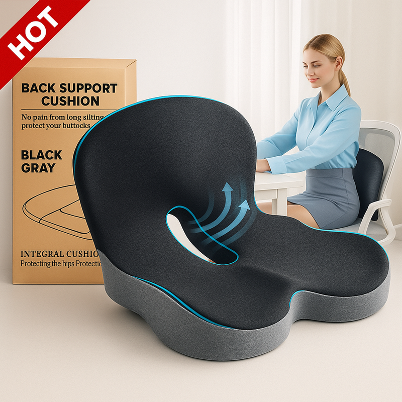 MemoryFoamSeatCushionforOfficeChairs&TruckDrivers,ErgonomicSeatCushionforBack,Tailbone&SciaticaPainRelief_voghion.com