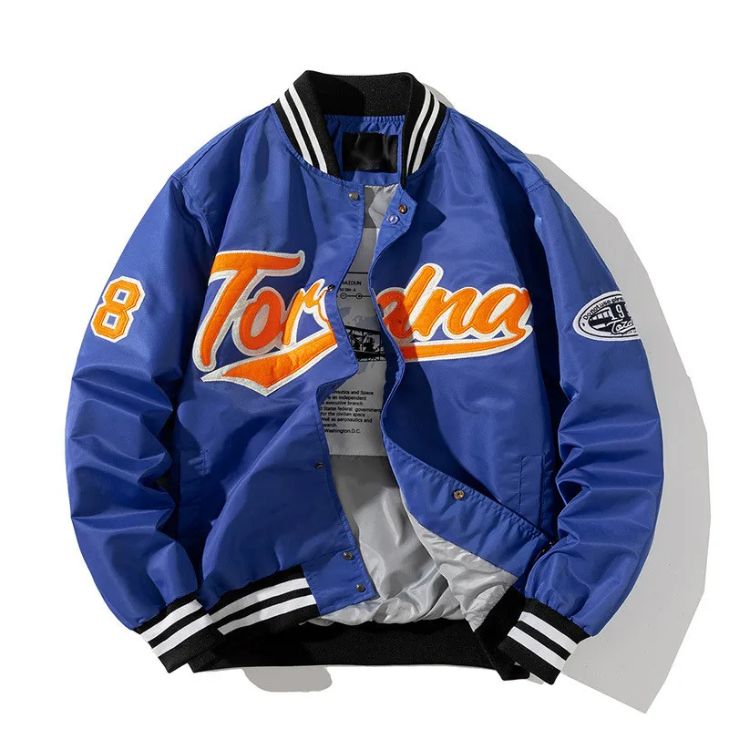 Herrenjacken Unisex Mode Hip Hop Varsity Baseballjacke mit Stickerei Frühling Herbst Streetwear Letterman Mantel_voghion.com