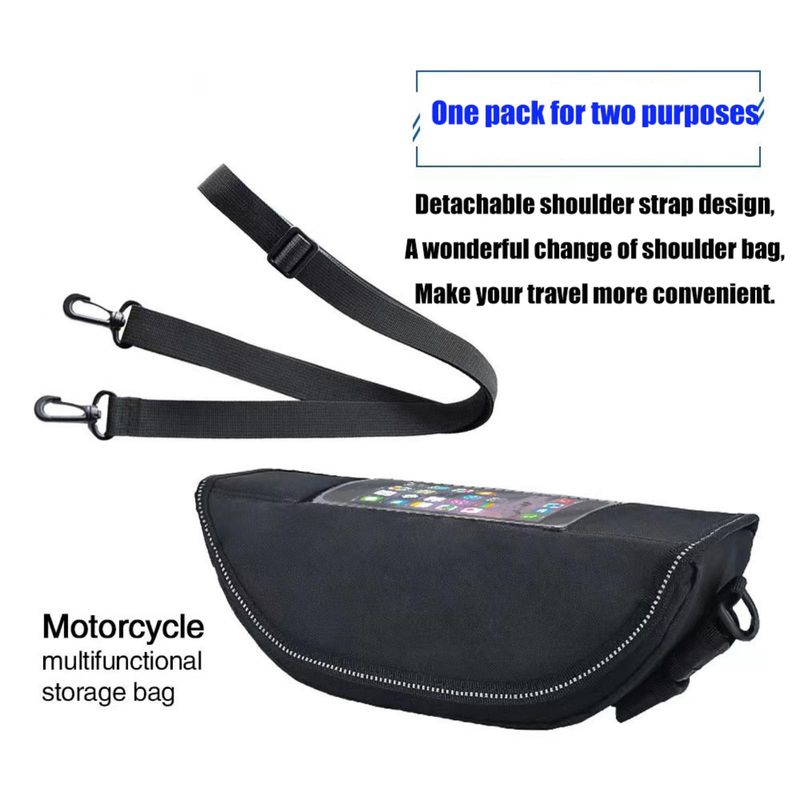 DO Apulia RS660/Tuono 660 Nadaje się do wszystkich roczników motocykli Torba na kierownicę Wodoodporna torba do przechowywania na kierownicę Torba pyłoszczelna_voghion.com