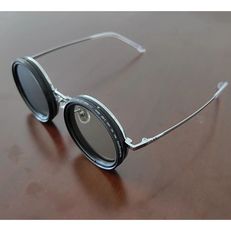 New 9-level Adjustable With Handmade Innovative Design, ND Glasses, High Transparency UV Polarized Sunglasses_voghion.com