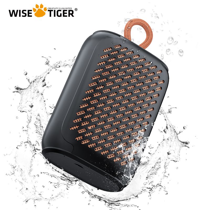 WISE TIGER Q06P Mini Portable Bluetooth Speaker Big Sound Punchy Bass 12H Play Time Dual Pairing IPX7 Waterproof for_voghion.com