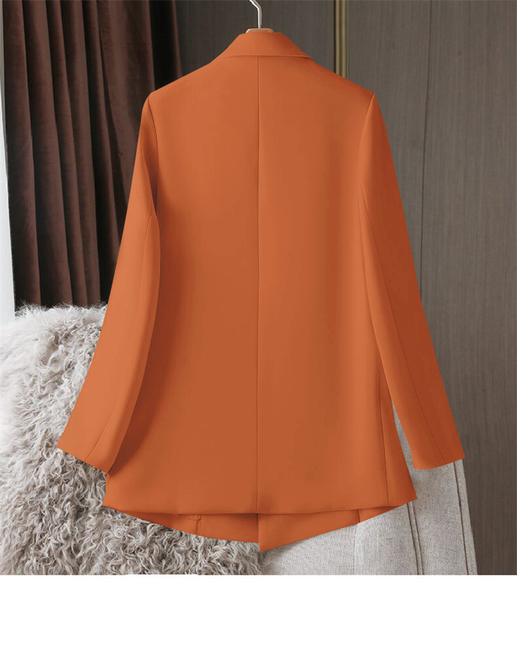 Damenmode Lose weiße Anzugjacke_voghion.com