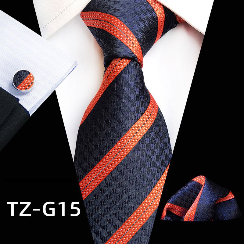 Unisex miesten solmio neliö Taskupyyhe Kalvosinnapit kolmiosainen lankavärjätty jacquard työpukutarvikkeet_voghion.com
