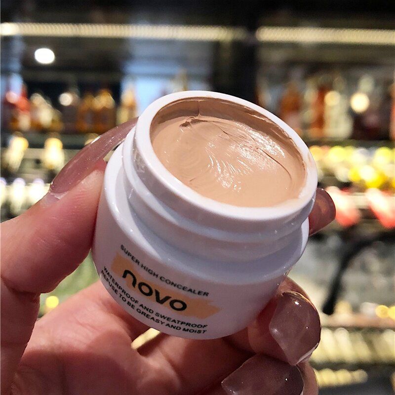 NOVO Concealer Palette Flawless Full Coverage Foundation Cream Waterroof Cover Sots Acne Marks Dark Circles Face_voghion.com
