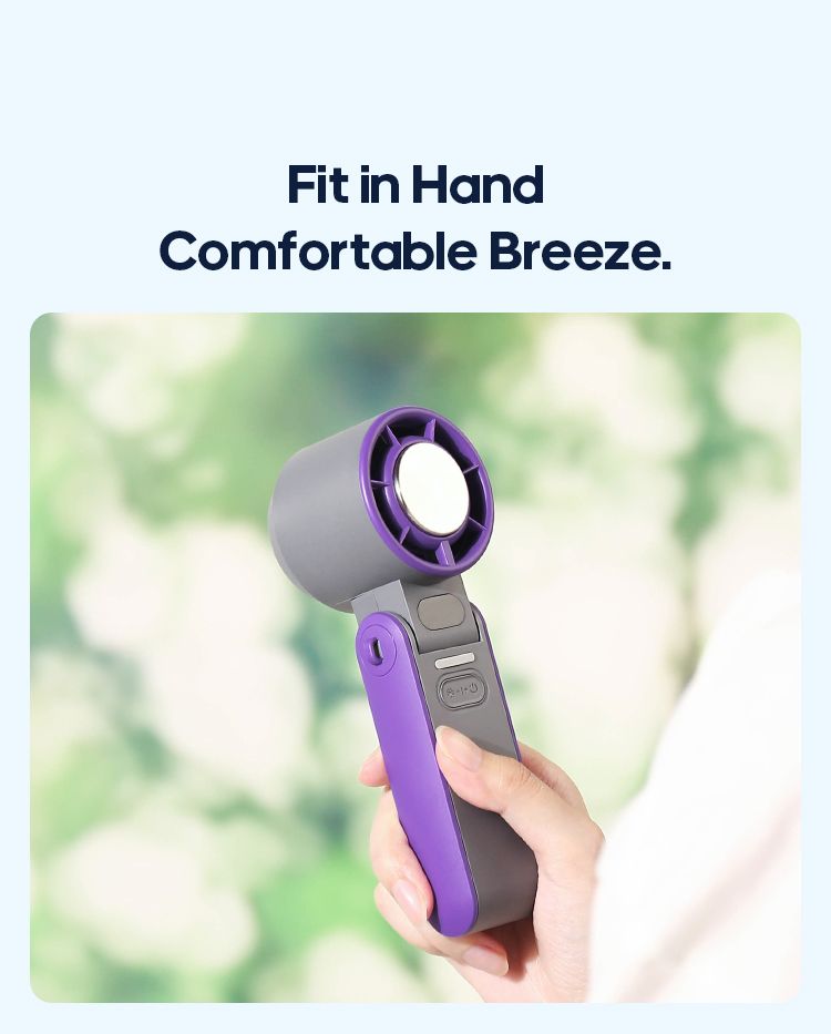 KINSCOTER Outdoor Foldable Portable Hdheld Mini Cooling Rechargeable 3600mAh 100-level Free Control High Speed Turbo_voghion.com